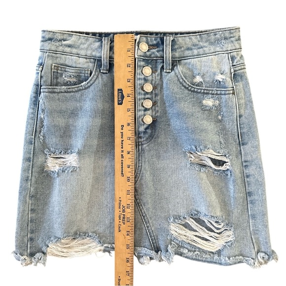 VERVET Blue A-line Mini Skirt for Casual Days-like new condition & adorable! 🥰 - Picture 4 of 5